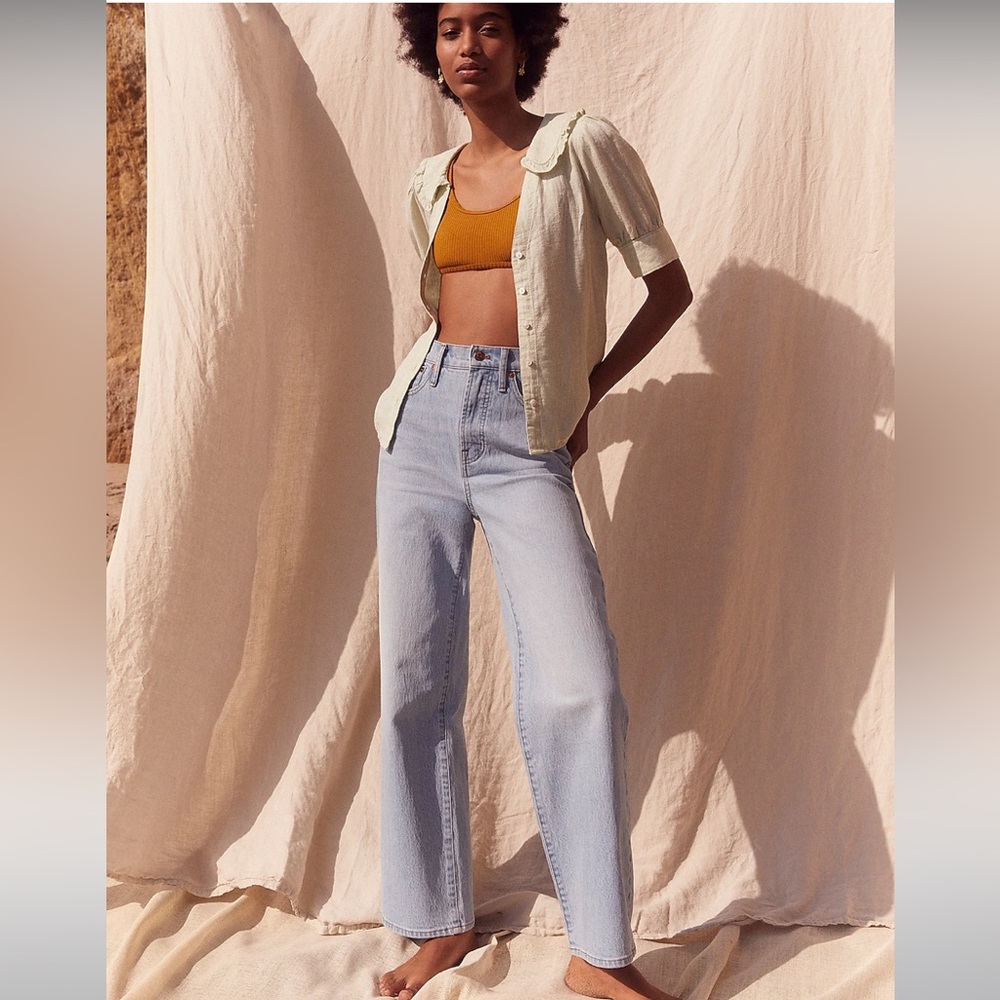 Madewell The Perfect Vintage Wide-Leg Crop Jean in Edmunds Wash